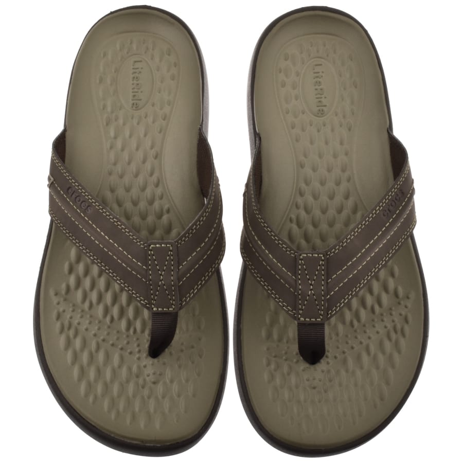 Crocs Yukon Vista II Flip Flops Brown | Mainline Menswear us